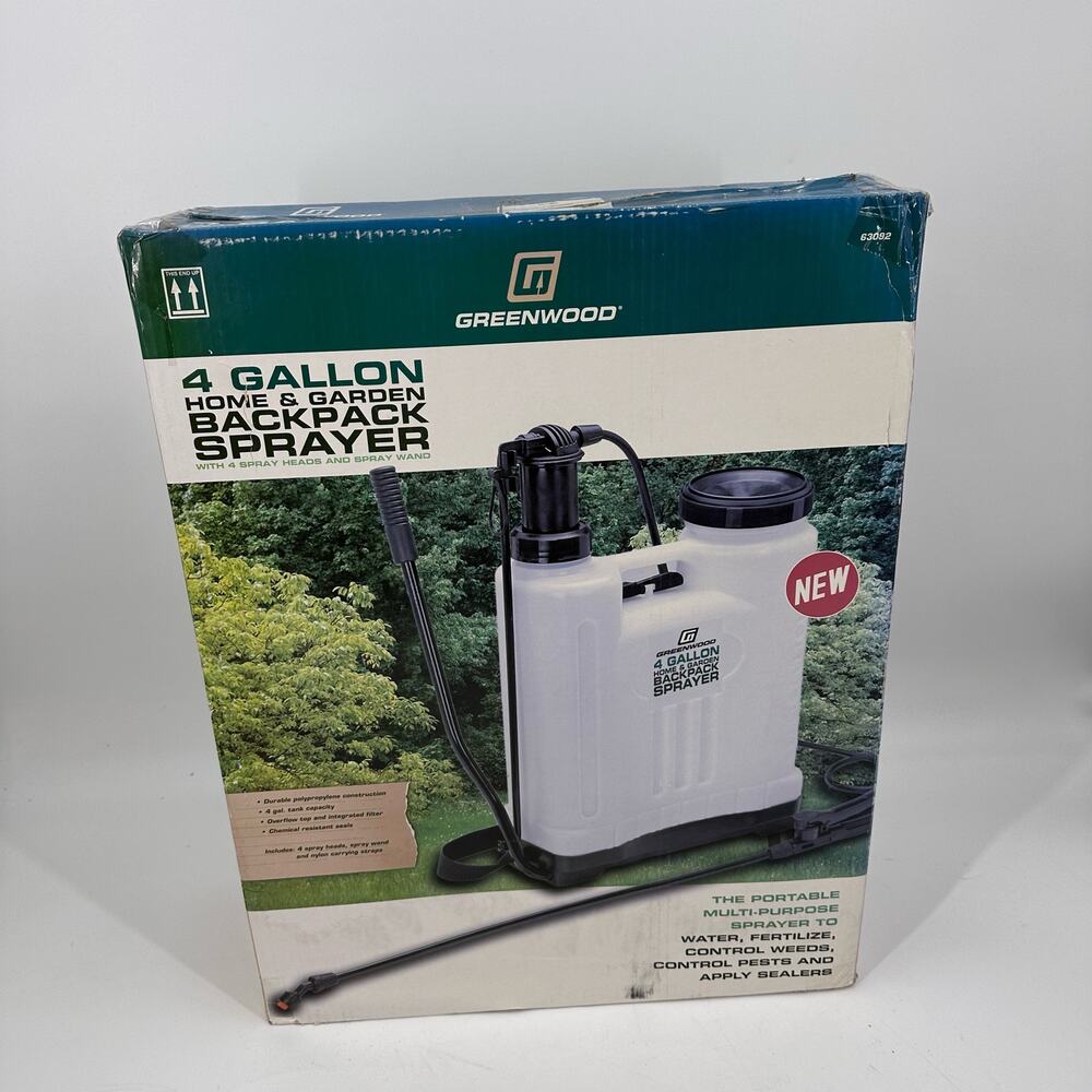 Greenwood 4 Gallon Backpack Sprayer Home Garden Weed Pest Spray Tank